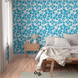 aqua blue hawaiian hibiscus flowers wallpaper