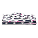 Navy Blue, White and Surfer Girl Pink Classic Surfboards Sheet Set from Surfer Bedding™️ Medium Scale - Extremely Stoked