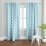 aqua and pink surfboards window curtains
