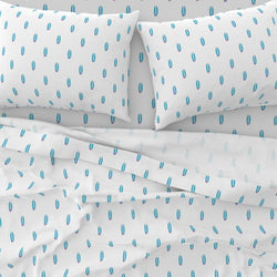 Aqua Ocean Blue and Hot Pink Mini Size Classic Surfboards Sheet Set - Extremely Stoked