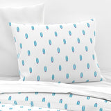 Aqua Ocean Blue and Hot Pink Mini Size Classic Surfboards Sheet Set - Extremely Stoked