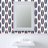 red, white and blue classic surfboards wallpaper