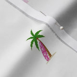 Palm Trees with Pink Surfboard Sheet Set from Surfer Bedding™️ - Extremely Stoked