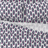 Navy Blue and Hot Pink Classic Surfboards Sheet Set - Medium Scale - Extremely Stoked® Eco Luxe Surfer Bedding
