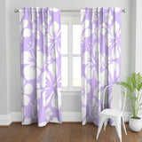 Lavender Hawaiian Flowers Sheet Set from Surfer Bedding™️ Large Scale - Extremely Stoked