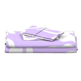 Lavender Hawaiian Flowers Sheet Set from Surfer Bedding™️ Large Scale - Extremely Stoked