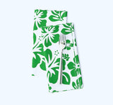 Fresh Green and White Hawaiian Flowers Dinner Napkins - Extremely Stoked