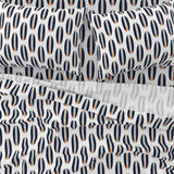 Navy Blue and Orange Classic Surfboards Sheet Set - Medium Scale - Extremely Stoked® Eco Luxe Surfer Bedding