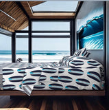 Ocean Blues Classic Surfboards Sheet Set from Surfer Bedding™️ Large Scale - Extremely Stoked
