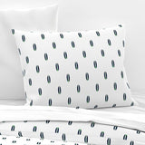 Navy Blue and Lime Green Mini Size Classic Surfboards Sheet Set from Surfer Bedding™️ - Extremely Stoked