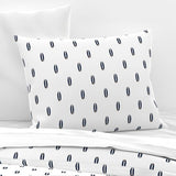 Navy Blue and Brown Mini Size Classic Surfboards Sheet Set from Surfer Bedding™️ - Extremely Stoked