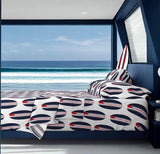 Red, White and Blue Classic USA Surfboards Sheet Set from Surfer Bedding™️ Large Scale - Extremely Stoked