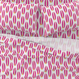 Hot Pink and Yellow Classic Surfboards Sheet Set - Medium Scale - Extremely Stoked® Eco Luxe Surfer Bedding