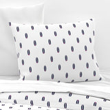 Navy Blue, White and Surfer Girl Pink Mini Size Classic Surfboards Sheet Set from Surfer Bedding™️ - Extremely Stoked