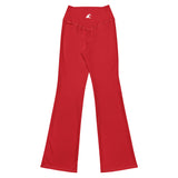 Red Flare Leggings with Extremely Stoked Epic Wave Logo - Extremely Stoked