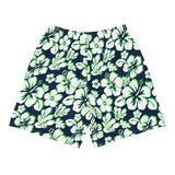 Men’s Navy Blue, Lime Green & White Hawaiian Eco Athleisure Shorts | Extremely Stoked®