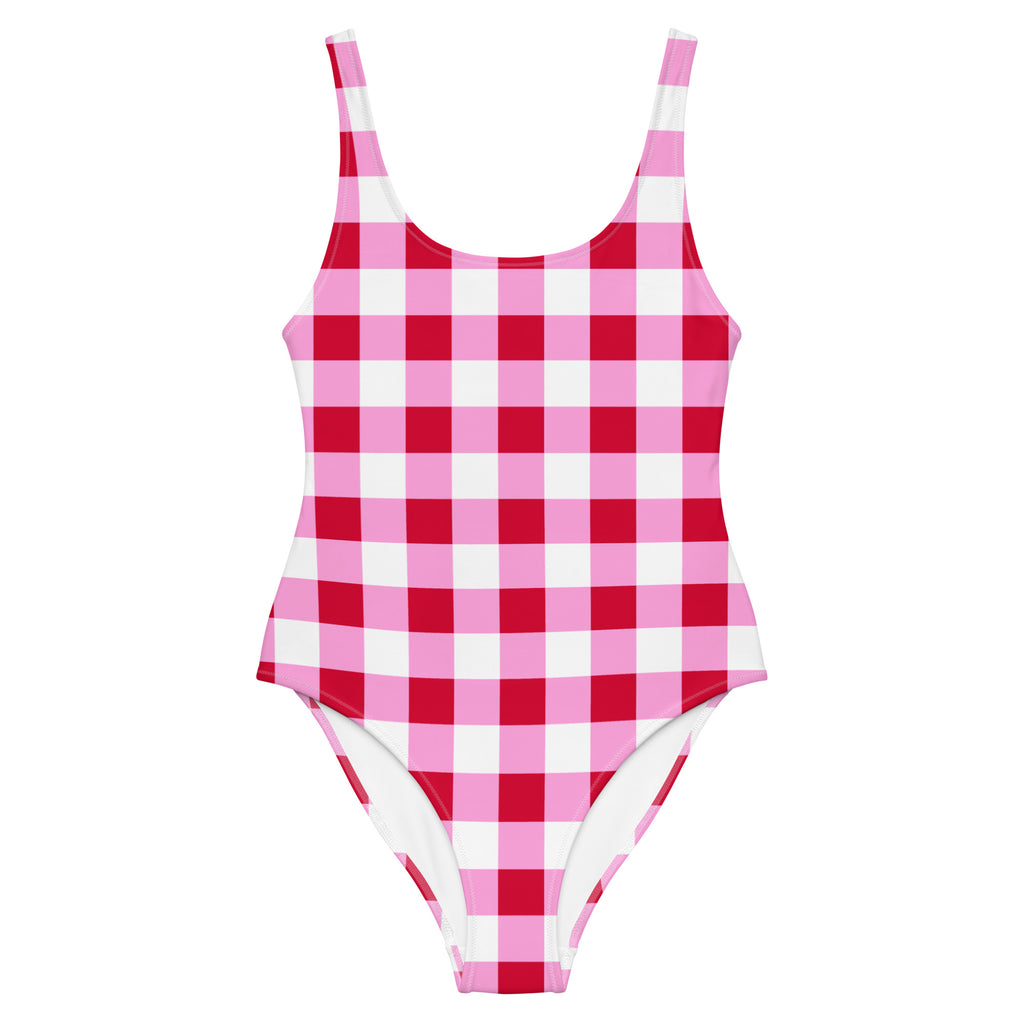 cupshe＊Strawberries & Cream Gingham One-Piece Swimsuit Strawberries & Cream Gingham One-Piece Swimsuit