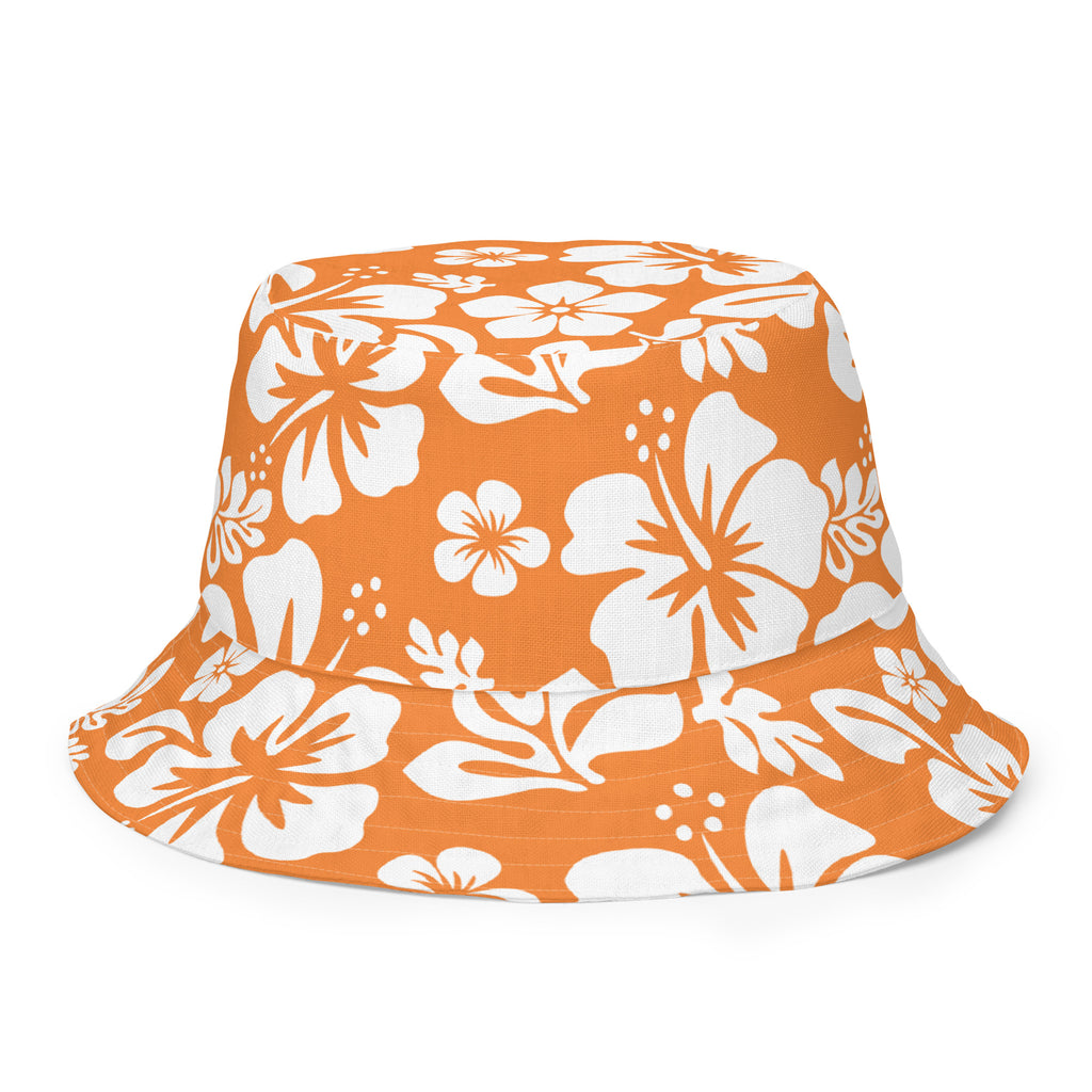 Solbari Floral Bucket Hat in White with Yellow, Pink & Orange Accents Women main image 4