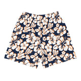 Men’s Navy Blue, Orange & White Hawaiian Eco Athleisure Shorts | Extremely Stoked®