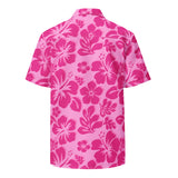 Raspberry Pinks Hawaiian Print Aloha Shirt - Extremely Stoked