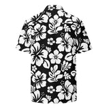 White and Black Hawaiian Print Aloha Shirt – Eco Apparel by Extremely Stoked®