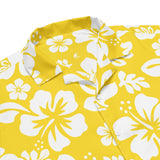 White and Yellow Hawaiian Print Aloha Shirt – Eco Apparel by Extremely Stoked®