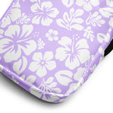 Lavender and White Hawaiian Flowers Crossbody Bag - Beach & Surf Style by Extremely Stoked®