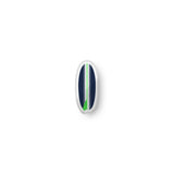 Navy Blue and Lime Green Surfboard Throw Pillow – Extremely Stoked® Eco Luxe Surfer Bedding Collection