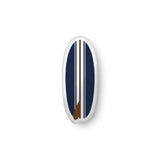 Navy Blue and Brown Surfboard Throw Pillow – Extremely Stoked® Eco Luxe Surfer Bedding Collection