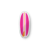 Hot Pink and Orange Surfboard Throw Pillow – Extremely Stoked® Eco Luxe Surfer Bedding Collection