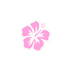 Pink Hibiscus Flower Surf Sticker