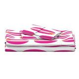 Surfer Girl Pink and Juicy Orange Classic Surfboards Sheet Set from Surfer Bedding™️ Large Scale - Extremely Stoked