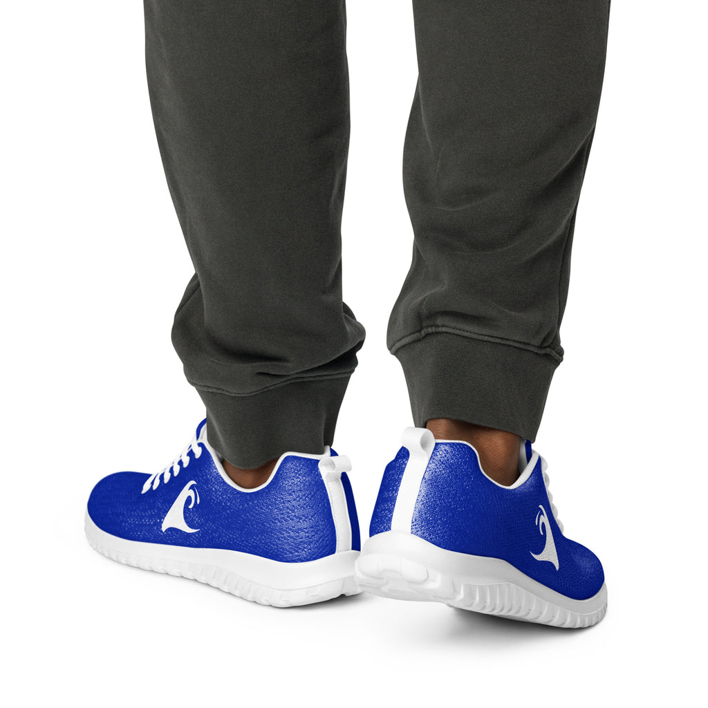 Men's Royal Blue Athleisure Sneakers with White Epic Wave Logo