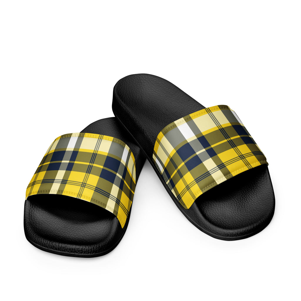 Yellow and Navy Blue Plaid Men display picture 2