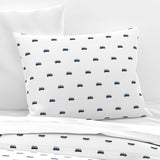 Navy Blue, White & Aqua Blue Surf Bus Sheet Set – Extremely Stoked® Eco Luxe Surfer Bedding Collection