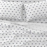 Navy Blue, White & Brown Surf Bus Sheet Set – Extremely Stoked® Eco Luxe Surfer Bedding Collection