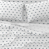 Navy Blue, White & Lime Green Surf Bus Sheet Set – Extremely Stoked® Eco Luxe Surfer Bedding Collection