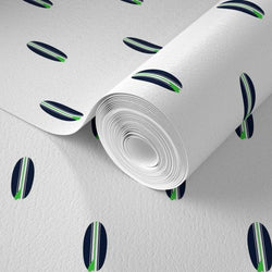 Navy Blue and Lime Green Classic Mini Size Surfboards Wallpaper