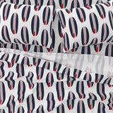 Red, White and Blue Classic USA Surfboards Sheet Set from Surfer Bedding™️ Large Scale - Extremely Stoked