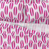 Surfer Girl Pink, White and Soft Pink Classic Surfboards Sheet Set from Surfer Bedding™️ Large Scale - Extremely Stoked