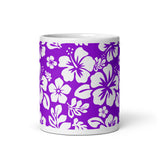 Purple and White Hawaiian Flowers Coffee Mug - Extremely Stoked