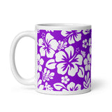 Purple and White Hawaiian Flowers Coffee Mug - Extremely Stoked