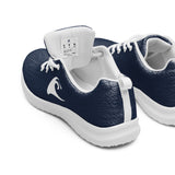 Women’s Navy Blue Athleisure Sneakers with White Epic Wave Logo – Extremely Stoked® Surf Style Shoes