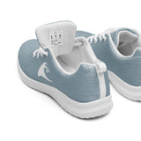 Women’s Slate Blue Athleisure Sneakers with White Epic Wave Logo – Extremely Stoked® Surf Style Shoes
