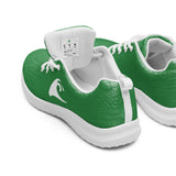 Women’s Green Athleisure Sneakers with White Epic Wave Logo – Extremely Stoked® Surf Style Shoes