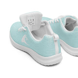 Women’s Light Cyan Athleisure Sneakers with White Epic Wave Logo – Extremely Stoked® Surf Style Shoes