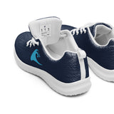 Women’s Navy Blue Athleisure Sneakers with Aqua Epic Wave Logo – Extremely Stoked® Surf Style Shoes