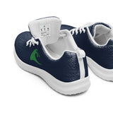Women’s Navy Blue Athleisure Sneakers with Green Epic Wave Logo – Extremely Stoked® Surf Style Shoes