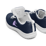 Women’s Navy Blue Athleisure Sneakers with Lavender Epic Wave Logo – Extremely Stoked® Surf Style Shoes