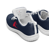 Women’s Navy Blue Athleisure Sneakers with Red Epic Wave Logo – Extremely Stoked® Surf Style Shoes